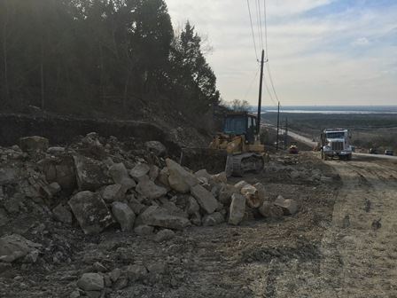 Track loader working