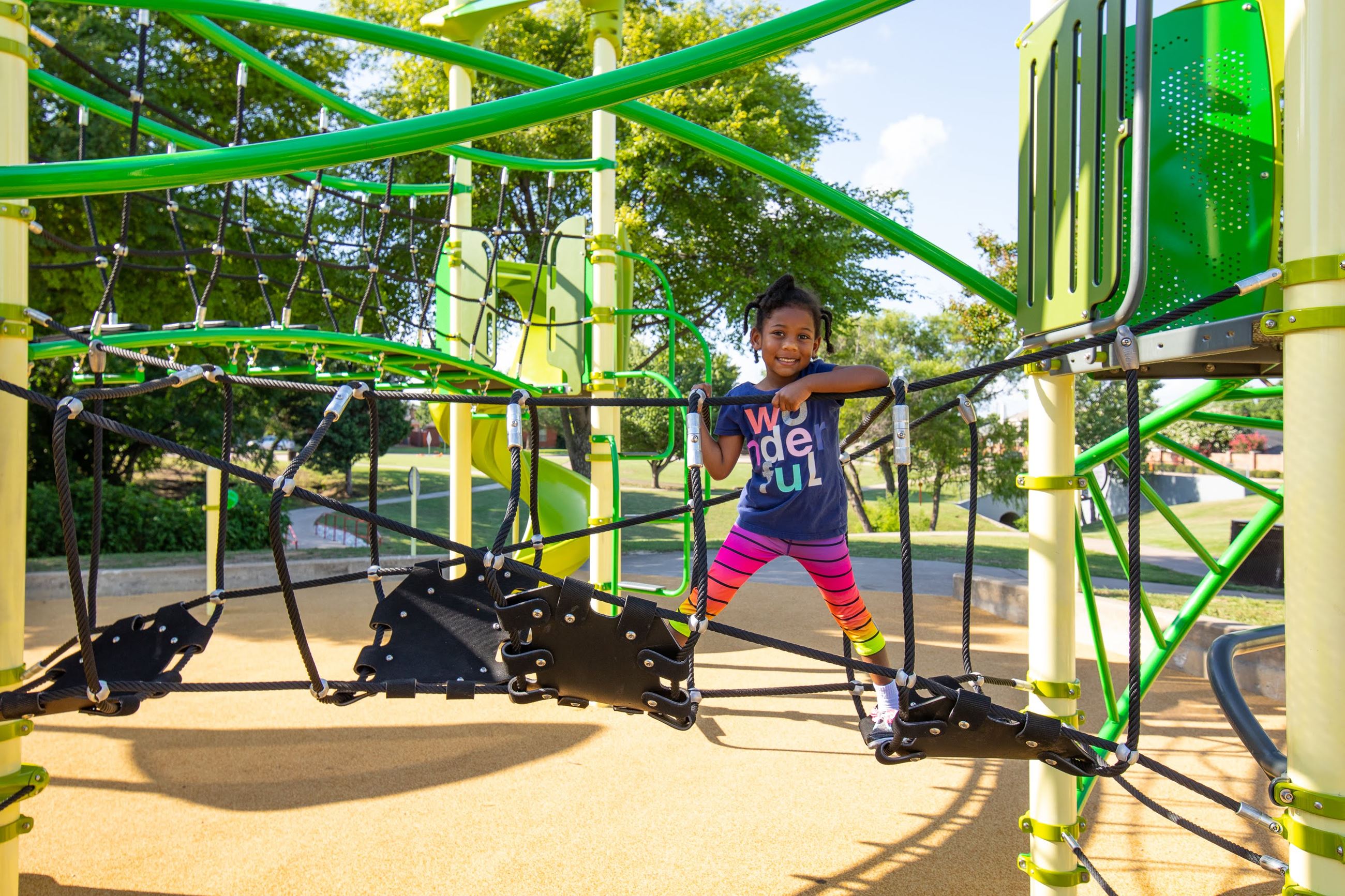 Girl playing at Calf Pasture Park